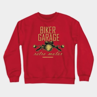 Biker garage Crewneck Sweatshirt